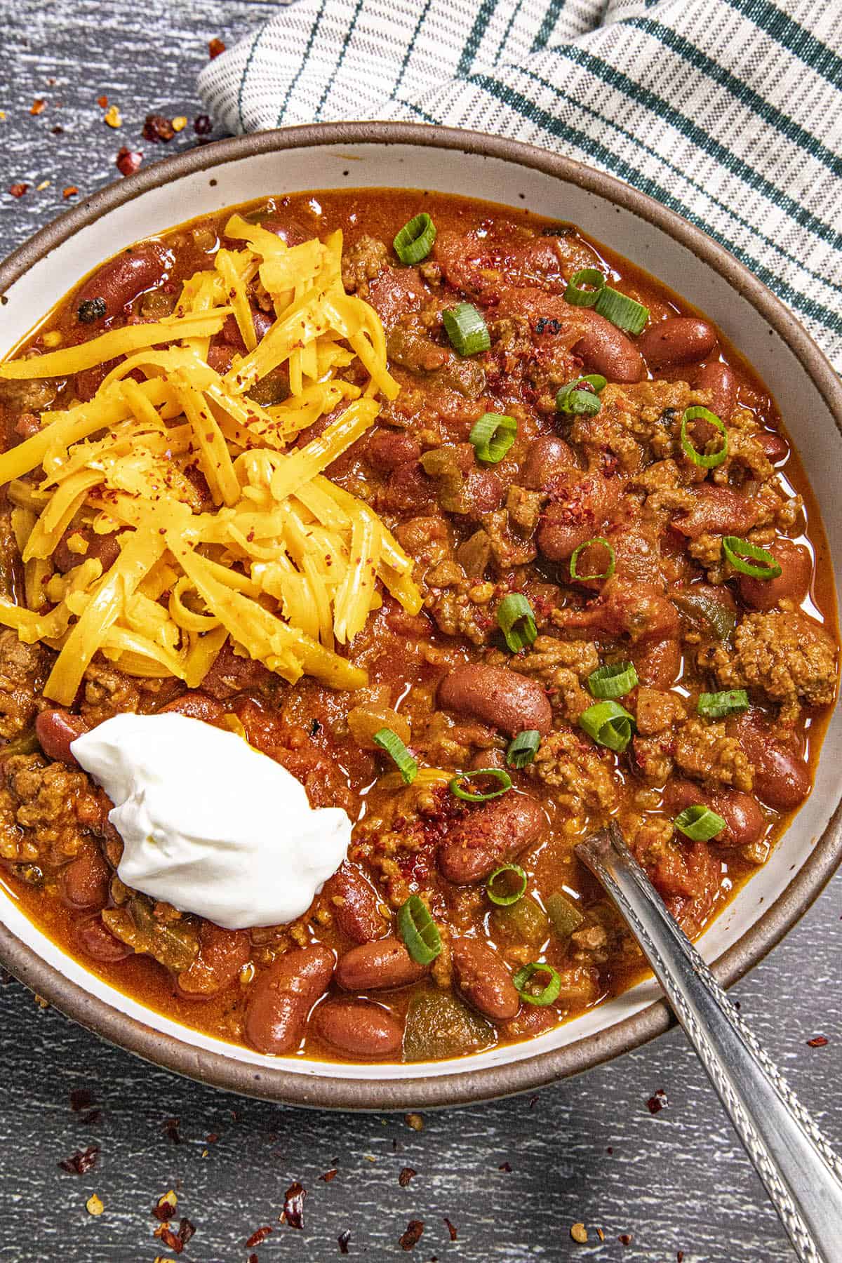 A bowl of chili